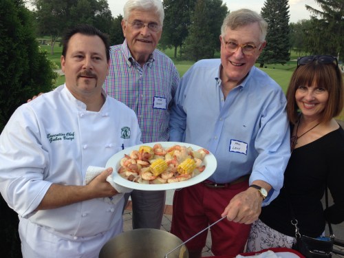 From left: Nakoma Chef Gabor, Mike Casey, Phil Levy and Patty Struck
