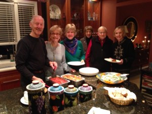 From left: Denny Carey, Carol Koby, Candace Moody, Sally Davis, Jim Davis and Shirley Baum