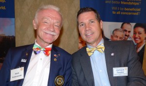 Mark Krawczynski (left) pictured here with our Rotary club member Jackson Fonder